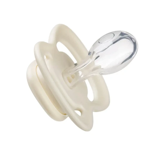 b.box Silicone Pacifiers 6m+, 2-Pack Sage/Vanilla, Orthodontic, Symmetrical Shape, BPA-Free with Protective Cover - B.Box - Image 5