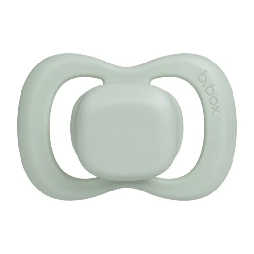 b.box Silicone Pacifiers 6m+, 2-Pack Sage/Vanilla, Orthodontic, Symmetrical Shape, BPA-Free with Protective Cover - B.Box - Image 14