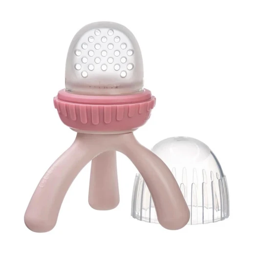b.box Silicone Baby Fruit Feeder & Teether, Self-Feeding Fresh Food Feeder for Infants 4m+, Soft Safe Non-Toxic Silicone, Unique Tripod Design (Blush) b.box Silicone Baby Fruit Feeder & Teether, Self-Feeding Fresh Food Feeder for Infants 4m+, Soft Safe Non-Toxic Silicone, Unique Tripod Design (Blush)
