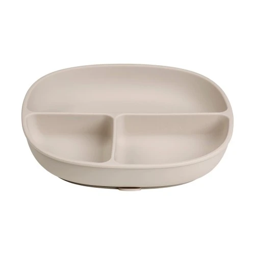 b.box Silicone Suction Plate with Lid for Babies and Toddlers, Divided Sections, Non-Slip Base, Leakproof Lid & Feeding Mat, Microwave, Dishwasher & Oven Safe, Latte - B.Box - Image 5