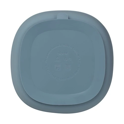 b.box Silicone Suction Plate with Lid for Babies and Toddlers, Divided Sections, Non-Slip Base, Leakproof Lid & Feeding Mat, Microwave, Dishwasher & Oven Safe, Ocean - B.Box - Image 3