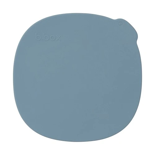 b.box Silicone Suction Plate with Lid for Babies and Toddlers, Divided Sections, Non-Slip Base, Leakproof Lid & Feeding Mat, Microwave, Dishwasher & Oven Safe, Ocean - B.Box - Image 2