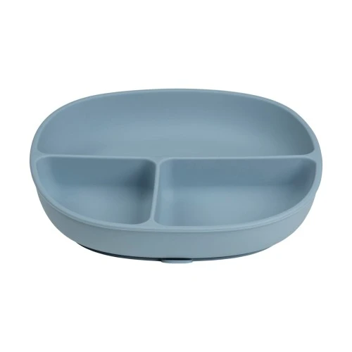 b.box Silicone Suction Plate with Lid for Babies and Toddlers, Divided Sections, Non-Slip Base, Leakproof Lid & Feeding Mat, Microwave, Dishwasher & Oven Safe, Ocean - B.Box - Image 5