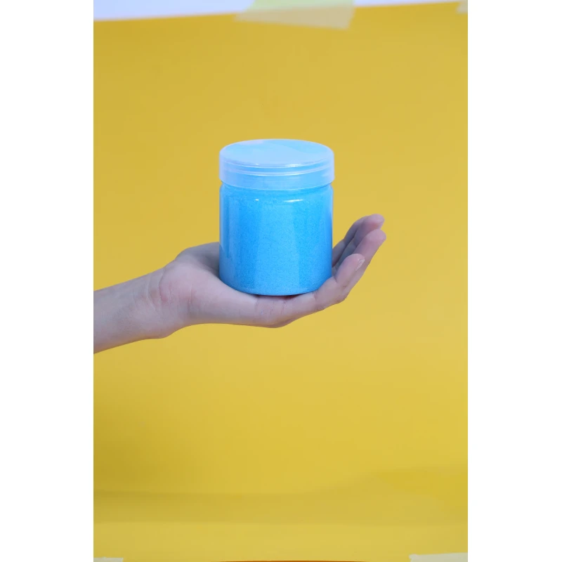 MamaSima Clear Neon Blue Slime, Glossy Bubble-Making Slime with Light Scent | For Experienced Slimers - Mamasima