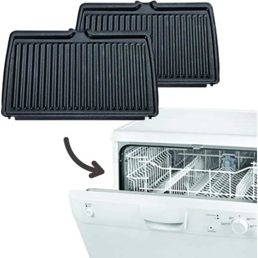 TEFAL Contact Grill |Ultracompact Grill| Adjustable Thermostat | 1700 W | 2 positions,Grill or Barbecue | Easy to clean | Removable dishwasher-safe juice... - Tefal - Image 7