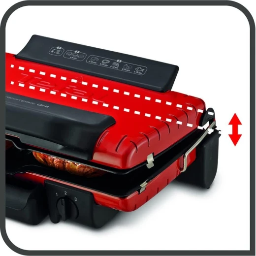 TEFAL Contact Grill |Ultracompact Grill| Adjustable Thermostat | 1700 W | 2 positions,Grill or Barbecue | Easy to clean | Removable dishwasher-safe juice... - Tefal - Image 4