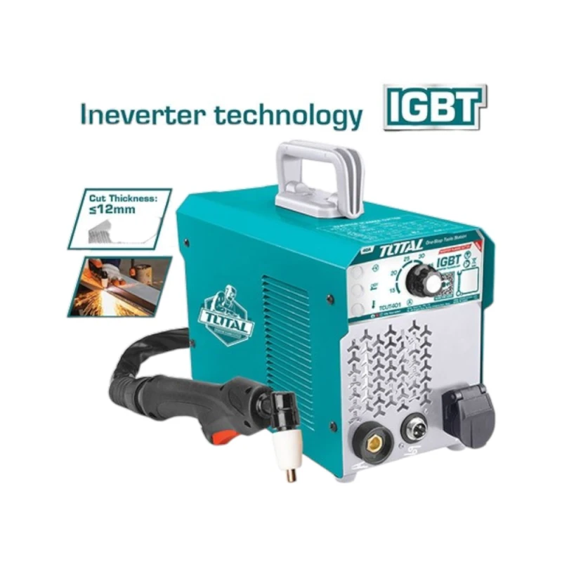 Total TCUT401 Inverter Plasma Cutter, 40AMP Output, Cuts Up to 20mm Thick Metals, Portable, Precise & User-Friendly - Total
