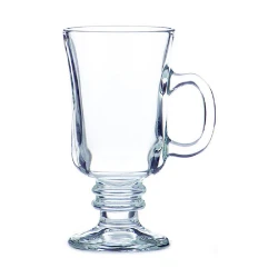 Libbey Irish Coffee Glass Set , 8oz (236ml) , Set of 6 Pieces , Classic Design for Hot Beverages