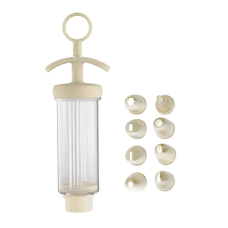 GP&me Icing Syringe with 8 Nozzles , Full Control for Creative Cake Decorating - GP&amp;ME