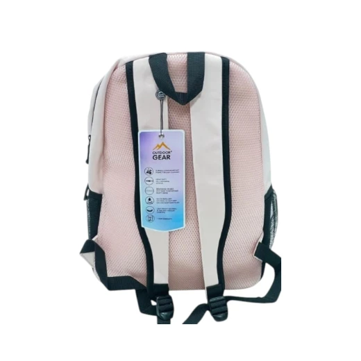 Outdoor Gear School Backpack, Pastel Blue , Lightweight & Comfortable, Stylish Summer Colors, Dual Zipper (Top & Front), Ideal for School and Gym Use" - Outdoor Gear - Image 2