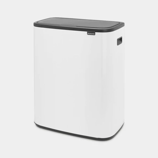 Brabantia Bo Touch Bin 60 Liter , White, Sleek & Space-Saving XXL Waste Bin - Brabantia - Image 2
