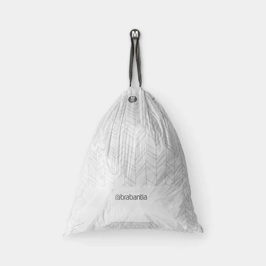 Brabantia PerfectFit Bin Bags 60 Liter , White , Set of 10, Strong & Tailored Fit - Brabantia - Image 2