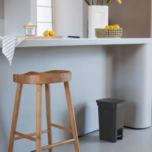 Brabantia Step Up Pedal Bin 10 Liter , Dark Grey, Compact & Hands-Free Waste Solution - Brabantia - Image 2