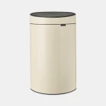 سلة نفايات بتقنية اللمس Touch Bin بسعة 40 لتر , بيج ناعم، تصميم عملي وأنيق للمساحات العصرية من برابنتيا - برابانتيا