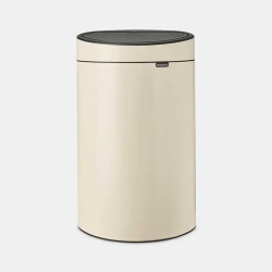 سلة نفايات بتقنية اللمس Touch Bin بسعة 40 لتر , بيج ناعم، تصميم عملي وأنيق للمساحات العصرية من برابنتيا
