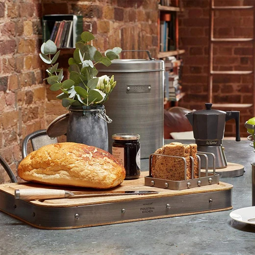 Kitchen Craft Handmade Rectangular Wooden Butcher Block Board 48x32 cm , Durable, Elegant & 100% Natural - KitchenCraft - Image 3