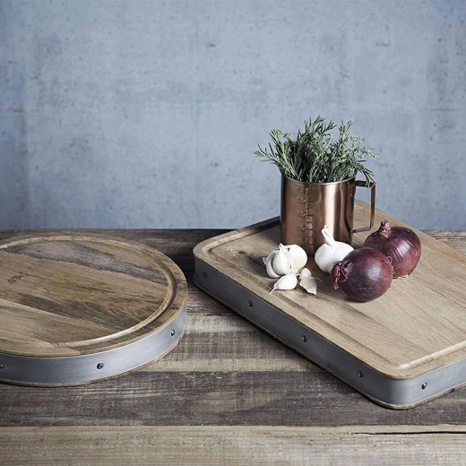 Kitchen Craft Handmade Rectangular Wooden Butcher Block Board 48x32 cm , Durable, Elegant & 100% Natural - KitchenCraft - Image 2