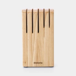 Brabantia Profile Wooden Knife Block , Durable & Organized Design in Sustainable Beech Wood