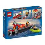 LEGO City Fire Rescue Boat 60373 Playset with Minifigures – Exciting Rescue Boat Toy for Kids - LEGO