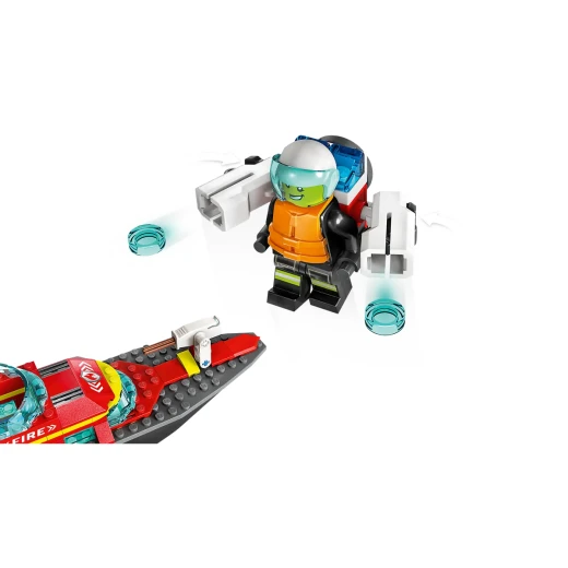 LEGO City Fire Rescue Boat 60373 Playset with Minifigures – Exciting Rescue Boat Toy for Kids - LEGO - Image 4