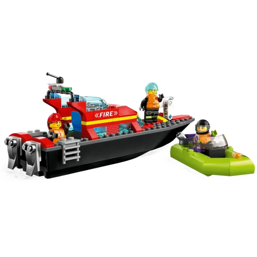LEGO City Fire Rescue Boat 60373 Playset with Minifigures – Exciting Rescue Boat Toy for Kids - LEGO - Image 2
