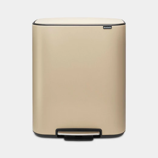 سلة مهملات Bo Pedal Bin بسعة 60 لتر – بلون الذهبي مع إغلاق هادئ ودواسة سهلة من برابنتيا سلة مهملات Bo Pedal Bin بسعة 60 لتر – بلون الذهبي مع إغلاق هادئ ودواسة سهلة من برابنتيا