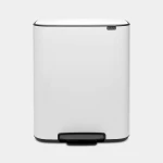 سلة مهملات Bo Pedal Bin بسعة 60 لتر – تصميم أبيض أنيق مع أداء عملي وهادئ من برابنتيا - برابانتيا