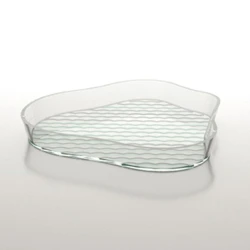 IVV Islands Round Serving Tray – 24cm Diameter, Light Blue Color, Modern Design Ideal for Everyday Use and Entertaining