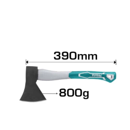 فأس 800 جرام - رأس فولاذي متين لتقطيع وتقسيم الخشب من توتال - توتال - Image 2
