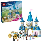 LEGO Disney Cinderella's Castle & Horse Carriage Set – Magical Princess Building Toy for Kids - LEGO