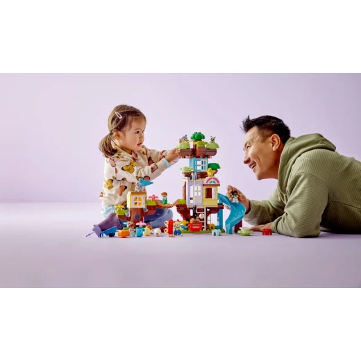 LEGO DUPLO 3in1 Tree House Set – Creative and Educational Toddler Toy for Fun Learning and Building - LEGO - Image 2
