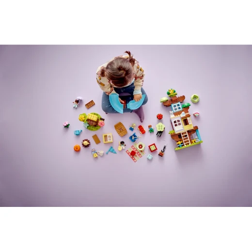 LEGO DUPLO 3in1 Tree House Set – Creative and Educational Toddler Toy for Fun Learning and Building - LEGO - Image 3