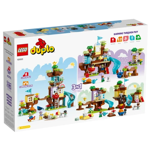 LEGO DUPLO 3in1 Tree House Set – Creative and Educational Toddler Toy for Fun Learning and Building - LEGO - Image 4