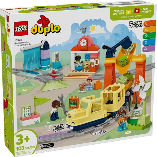 LEGO DUPLO Big Interactive Community Train Set – Educational Toddler Toy with Fun Learning Features LEGO DUPLO Big Interactive Community Train Set – Educational Toddler Toy with Fun Learning Features