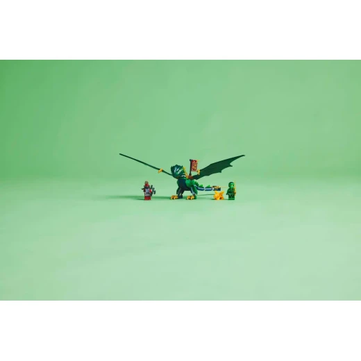 LEGO NINJAGO Lloyd's Green Forest Dragon Set – Buildable Action Toy with 2 Minifigures for Kids - LEGO - Image 3