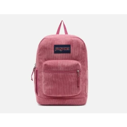 JanSport Cross Town Plus Backpack – Mauve Haze Corduroy School Bag