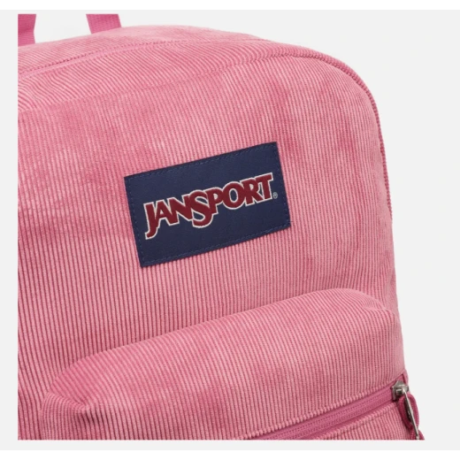 JanSport Cross Town Plus Backpack – Mauve Haze Corduroy School Bag - JanSport - Image 6