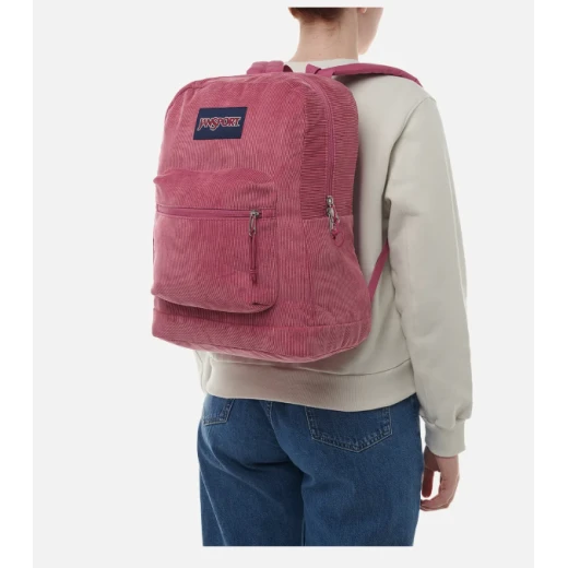 JanSport Cross Town Plus Backpack – Mauve Haze Corduroy School Bag - JanSport - Image 7