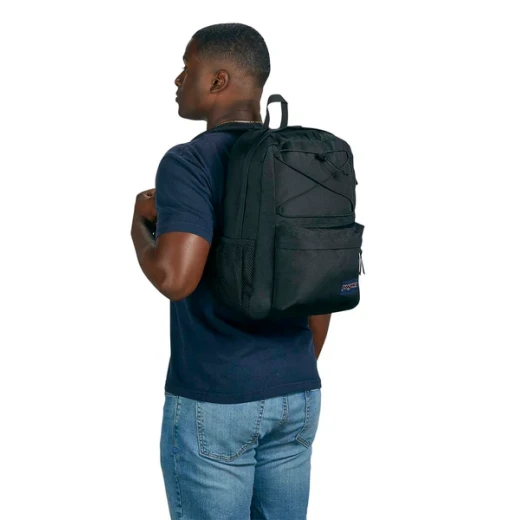 JanSport Flex Pack Black Backpack with Laptop Sleeve - Image 4