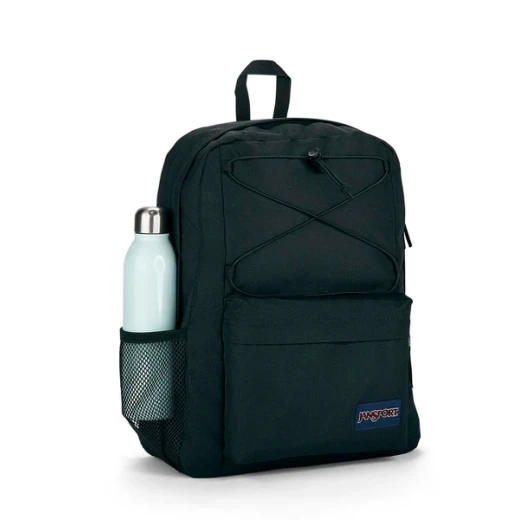 JanSport Flex Pack Black Backpack with Laptop Sleeve - Image 2