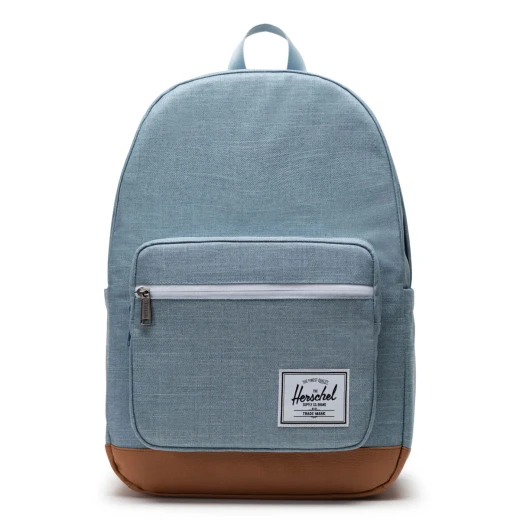 Herschel Pop Quiz Backpack – Ashley Blue Crosshatch – 30L Stylish & Functional Bag for School or Work