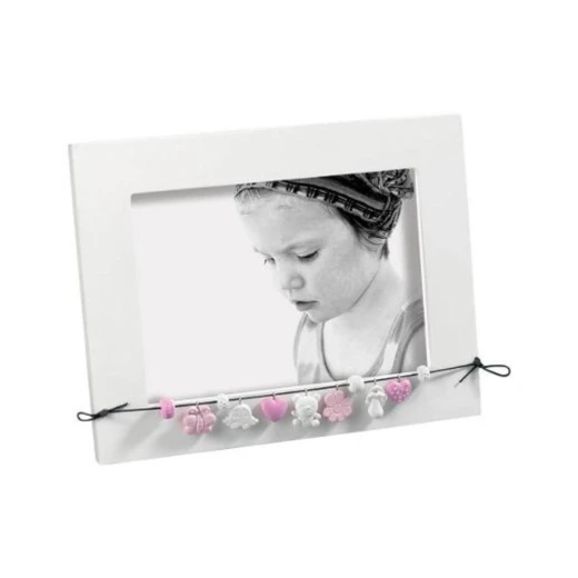 Mascagni Baby Picture Frame – Pink Wood – 13x18cm Soft & Elegant Design Mascagni Baby Picture Frame – Pink Wood – 13x18cm Soft & Elegant Design