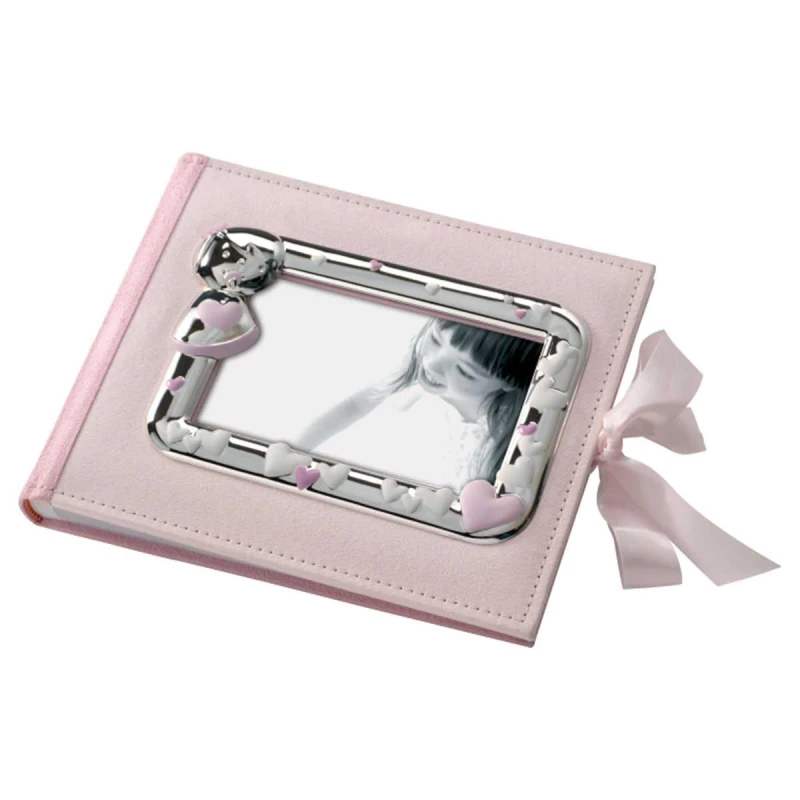 Mascagni Photo Album Pink 19x23cm – 25 Sheets for Stylish and Secure Photo Storage - Mascagni