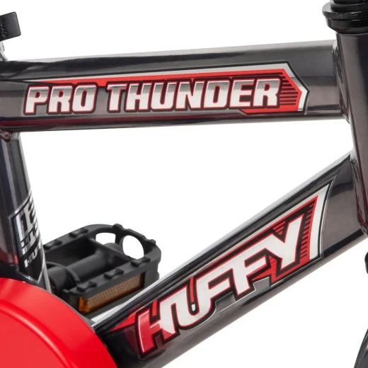 دراجة هوائية للأولاد Huffy Pro Thunder مقاس 12 بوصة - حواف ومقود أحمر - هوفي - Image 4