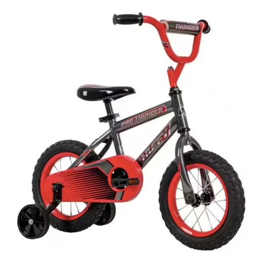 دراجة هوائية للأولاد Huffy Pro Thunder مقاس 12 بوصة - حواف ومقود أحمر - هوفي - Image 5