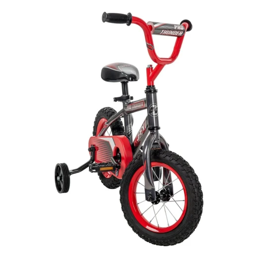 دراجة هوائية للأولاد Huffy Pro Thunder مقاس 12 بوصة - حواف ومقود أحمر - هوفي - Image 6