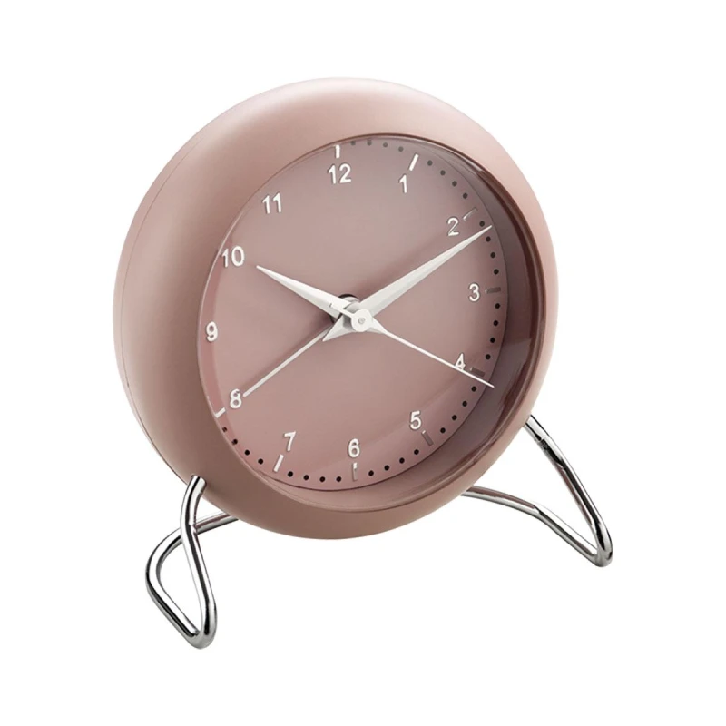 Mascagni Pink Alarm Clock 11x9x11cm - Modern Stylish Home Decor Accessory - Mascagni