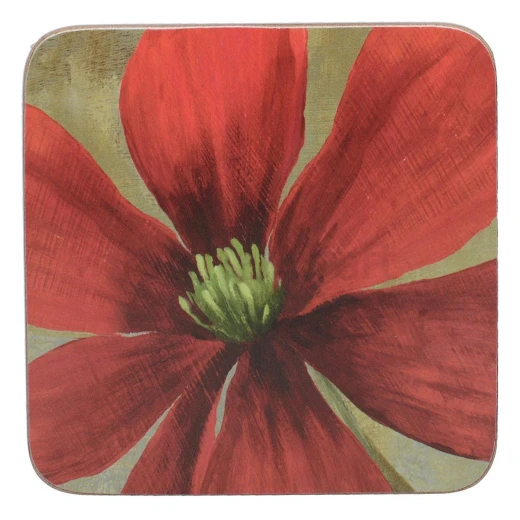 KitchenCraft Flower Study Colored Coasters Set of 6 - Stylish and Functional Table Coasters KitchenCraft Flower Study Colored Coasters Set of 6 - Stylish and Functional Table Coasters
