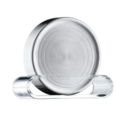 WMF Loft Bar Coaster Set of 6 with Base - Matt Finish - Stylish and Durable Table Coasters