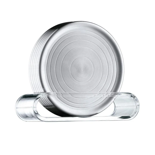 WMF Loft Bar Coaster Set of 6 with Base - Matt Finish - Stylish and Durable Table Coasters